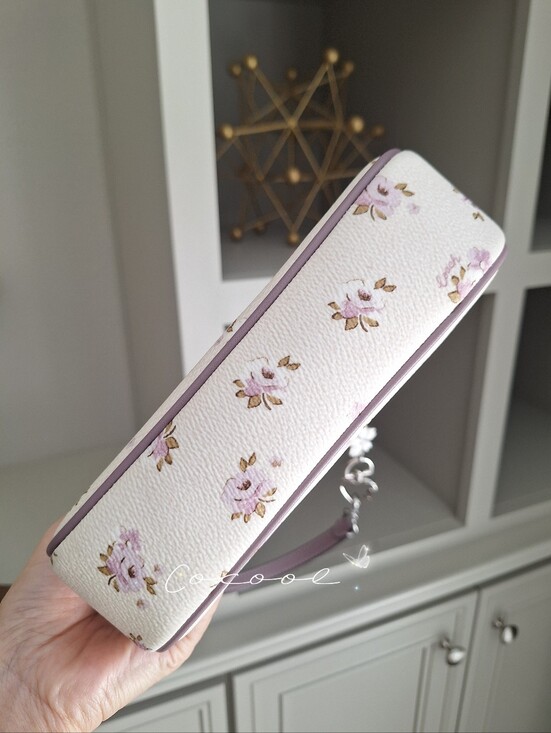 NWT COACH Nolita 19 Signature Canvas Floral Print Wristlet plus extended chain main image 4